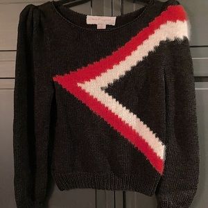 Vintage 80’s puff sleeve sweater with angora details